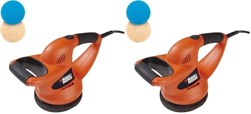 BLACK+DECKER 6" Buffer Polisher, Orbital Car Polisher with Wool and Foam Bonnets (WP900)(Pack of 2) - size: 6-Inch (Pack of 2)