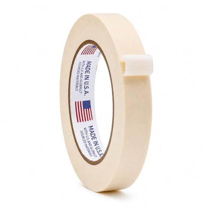 WOD MT5 Utility Grade Masking Tape, 3/4 inch x 60 yds. for Home or Office air-Dry Painting, Labeling, & Packing. Leaves no Residue - size: 3/4 inch, style: Roll