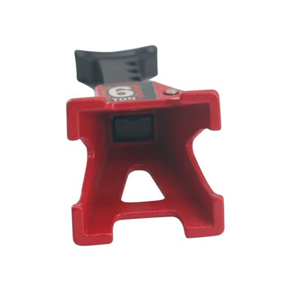 4 Pack Adjustable Mini Jack Stands Compatible with 1/18 1/24 Traxxas TRX4M Axial SCX24 AX24 FMS FCX24, Height Range 4-34mm, Ideal for RC Crawler Car Maintenance Accessories(Red) - color: Red