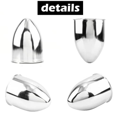 4Pcs 3.27" OD 4.53" H Pointed Top Trailer Wheel Center Caps for Rim - color: Chrome, size: 3.27" OD 4.53" H