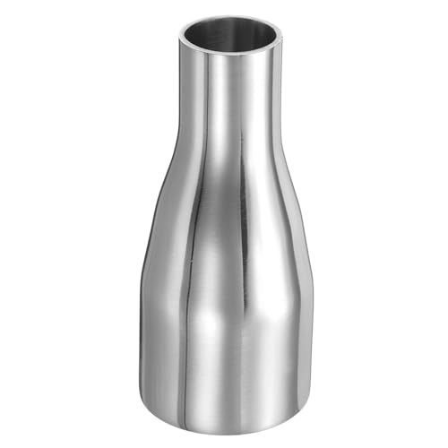 PATIKIL Concentric Reducer Pipe Fitting, 1-3/4"(45mm) to 1"(25mm) OD 304 Stainless Steel Butt Weld Tube Long Reducer Exhaust Pipe for Food Beverage HVAC Plumbing, Silver - size: 1-3/4" to 1" OD