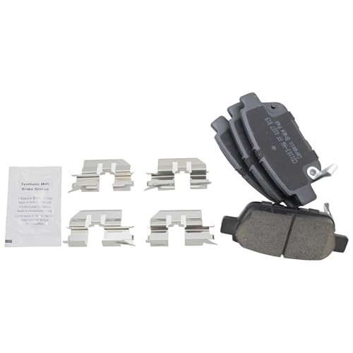 TRQ Rear Brake Pad and Rotor Set Ceramic Solid Rotors - style: BKA11028