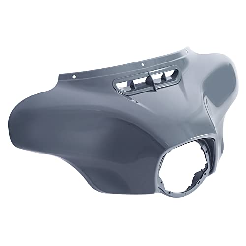 HR3 Gunship Gray Batwing Outer Fairing Body + Vent Trim Compatible with 2018 CVO Street Glide FLHXSE 2022 Street Glide ST FLHXST Special FLHXS Ultra Limited FLHTK - color: Gunship Gray