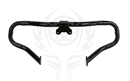 Chopped Engine Guard Crash Bar for Harley Touring 2014-2025 (Gloss Black) - color: Black