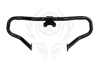 Chopped Engine Guard Crash Bar for Harley Touring 2014-2025 (Gloss Black) - color: Black