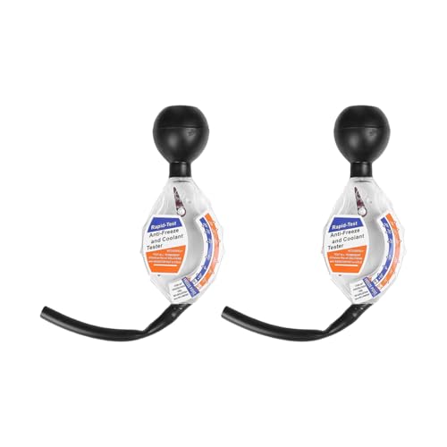 2PCS Car Coolant Tester Accessory, Dial Type Vehicle Battery Liquid Densitometer, Automotive Antifreeze Coolant Hydrometer Tester Accessories, Universal for Most Vehicles - size: 2PCS