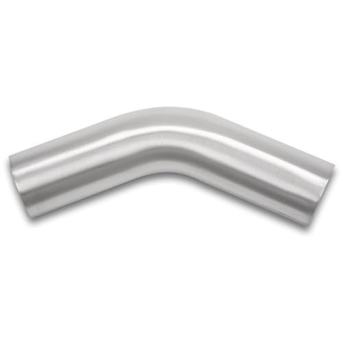 45 Degree Elbow 2.25 Inch 57mm OD Aluminum Intercooler Pipe Piping Air Intake Tube, 1.5D Radius, Brushed Finish - color: 45 Degree - 1PC, size: OD: 2.25" (57mm)