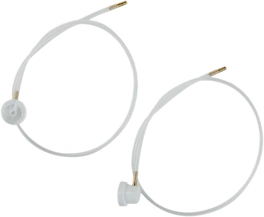 2Pcs White 360° Nozzle Extension Hose for Aerosol Can Sprayers and Body Repair Paint Guns, Universal Fit, Extended Reach Spray Attachment for Automotive DIY
