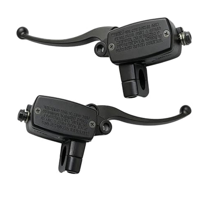 DSkoiph 1" 25mm Left & Right Hydraulic Brake Clutch Master Cylinder Handlebar Compatible with Shadow Goldwing Magna VTX Suzuki Yamaha Road Star V-Star Kawasaki Motorcycle - color: Black