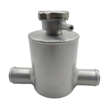 Universal 32mm Hose Filler Neck Aluminum Coolant Overflow Expansion Reservoir Tank With Cap