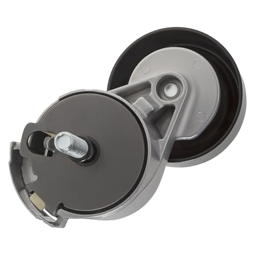 AUQDD 49385 Belt Tensioner and Pulley Assembly (For 3.0L 2986cc 182Cid) Fit For 95-97 Ford Aerostar 07-14 Mustang 92-08 Ranger 93-07 Taurus /94-08 Mazda B3000 /93-05 Mercury Sable (38114 38385)