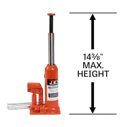 JET 3-Ton Hydraulic Bottle Jack w/Handle (JHJ-3) - size: 3 Ton