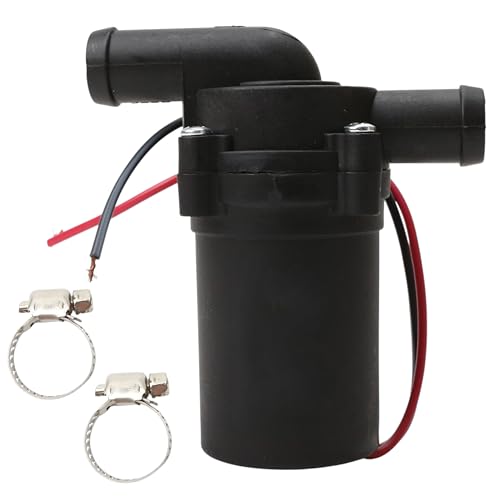 12V 12W Car Water Pump, Automatic Electric Circulating Coolant Circulation Pump for A/C Heating, Engine Cooling & Winter Heat Assist, Strengthen Accelerate, 400L/H Flow, 20mm Inlet, 3000RPM