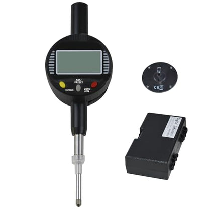 Digital Dial Gauge,with A Range of 25.4mm,Dlectrical Digital Indicator Accuracy of 0.01mm/0.0005 "Metric and Imperial Measure Tool Electronic Dial Gauge for 3D Printing,CNC Machine and Auto Repair - size: 1 in/0.01