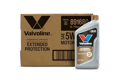 Valvoline Extended Protection Full Synthetic Motor Oil SAE 5W-20 1 QT, Case of 6 - size: 1 QT, Pack of 6, style: Extended Protection