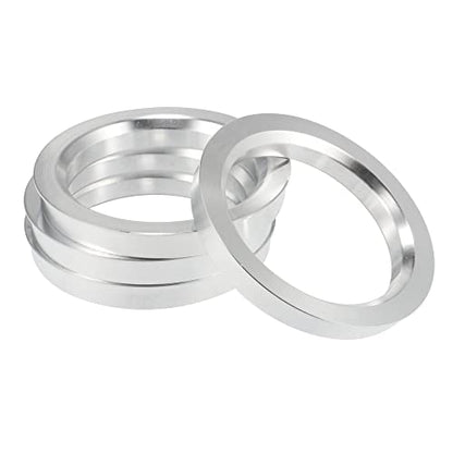 X AUTOHAUX 4pcs Aluminium Alloy Hub Centric Rings Wheel Bore Center Spacer - size: 56.6mm