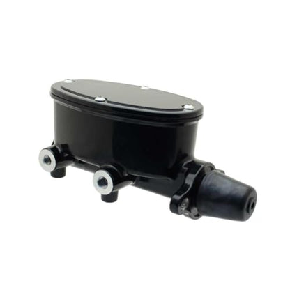 Speedway Motors Power Brake Booster Conversion Kit Compatible with 1973–1987 Chevy Truck, 8” Dual Black Booster, 1” Bore Oval Master Cylinder, Adjustable Left-Mount Valve