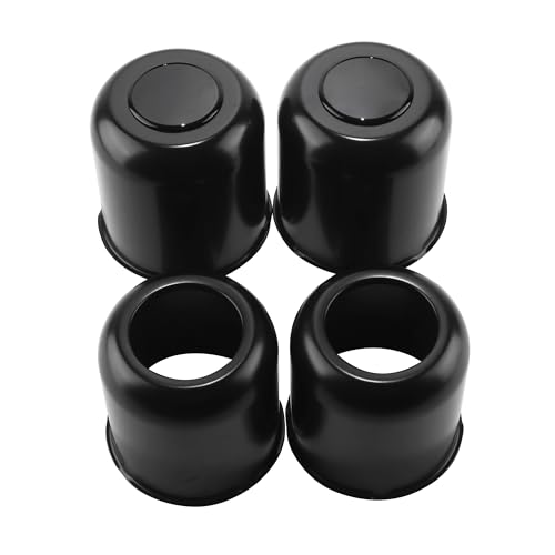 4Pcs 4.25" OD Open ＆ Removable Top Bundle Trailer Wheel Center Caps - size: 4.25" OD