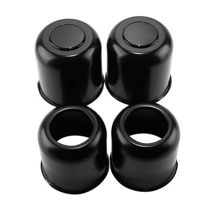 4Pcs 4.25" OD Open ＆ Removable Top Bundle Trailer Wheel Center Caps - size: 4.25" OD