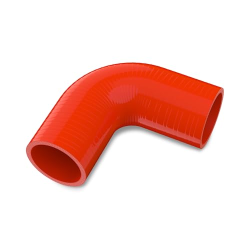 Endure 90 Degree Silicone Elbow Intake Hose 4-Ply, 2.25"(57mm) - Red - color: Red, size: ID - 2.25Inch(57mm)