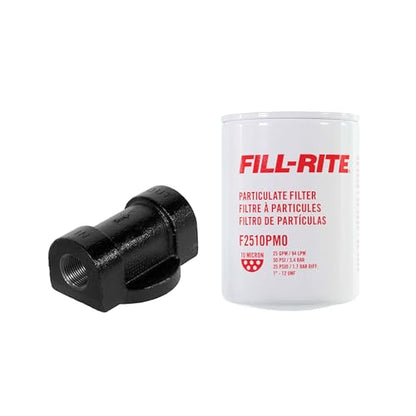 Fill-Rite 1200KTF7025 25 GPM Fuel Filter Kit, 10-Micron Particulate Fuel Filter with Aluminum Filter Head, 3/4 in. NPT Inlet/Outlet - style: 25 GPM Particulate Kit