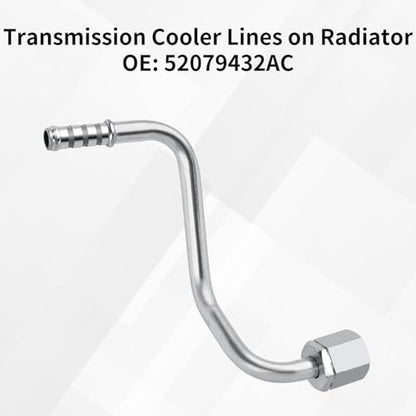 MuHize Transmission Oil Cooler Line Kit, OEM #52079432AC - size: Short-52079432AC
