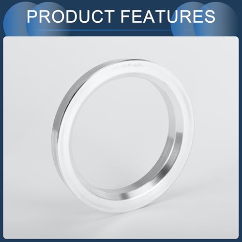 Hub Centric Rings, 57.1mm ID to 72.6mm OD Vehicle Wheel Hubrings Aluminum Alloy, 4 Pcs - size: 57.1mm to 72.6mm