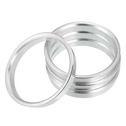 X AUTOHAUX 4pcs OD 71.6mm to ID 65.1mm Aluminium Alloy Hub Centric Rings - size: 65.1mm