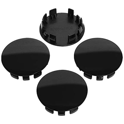 KitsPro 2.4Inch 62MM Wheel Center Caps, Pack of 4 (Gloss Black, Outer 62MM, Inner 56MM) - color: Gloss Black, size: Outer 62MM , Inner 56MM w/ 3.3MM Clip
