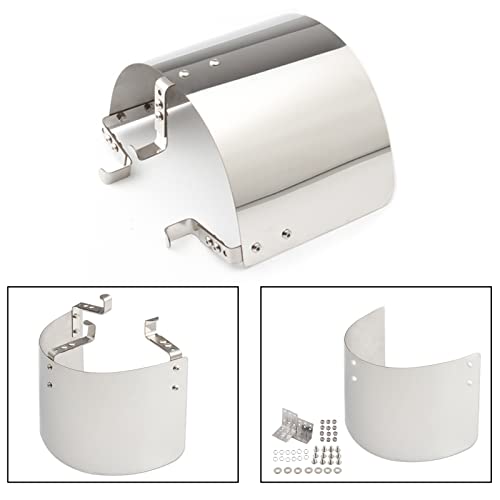 Protective Air Intake Heat Shield Wrap Heat-Insulation Air Filter Cover - size: Silver