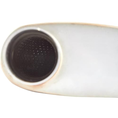 Universal 409 Stainless Muffler Straight-Through Performance Muffler Exhaust, center in | offset out (2.25") - size: 2.25"