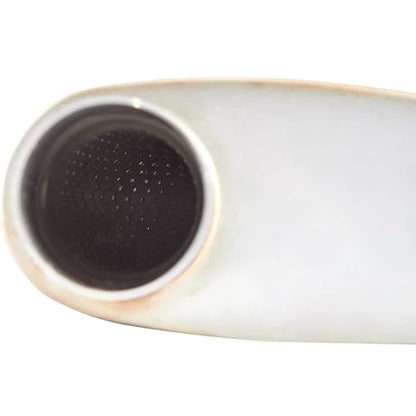 Universal 409 Stainless Muffler Straight-Through Performance Muffler Exhaust, center in | offset out (3") - size: 3"