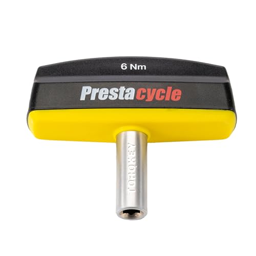 Prestacycle Pro TorqKeys 6Nm T-Handle Torque Limiting Tool – Torque Wrench Bit with Ergonomic Low-Profile Grip, Magnetic 1/4" Hex Bit Retention, Durable Zinc Shaft - size: 6Nm