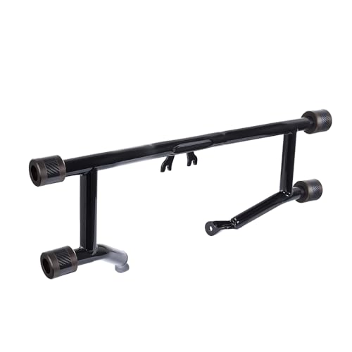 Advanblack Protek Two Step Highway Peg Crash Bar with CNC Slider Fit for 2014-2025 Harley Touring Road Glide Street Glide Electra Glide – Engine Guard Performance Upgrade (Bronze CNC w/Carbon Inlay) - color: Bronze CNC w/Carbon Inlay