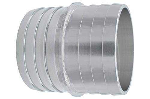 ICT Billet 2" to 2" Inch Hose Barb Splice Coupler Repair Mend Fitting Adapter Connector Radiator Coolant Intercooler Heat Exchanger Fluid Designed & Manufactured in USA Bare Aluminum AN627-32A