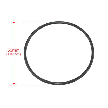 Rtrhinotuning 50mm Black Wheel Center Cap Rubber O-Rings Set 4 PCS Rubber O Ring Kit - size: OD: 50mm (Thickness: 2mm)