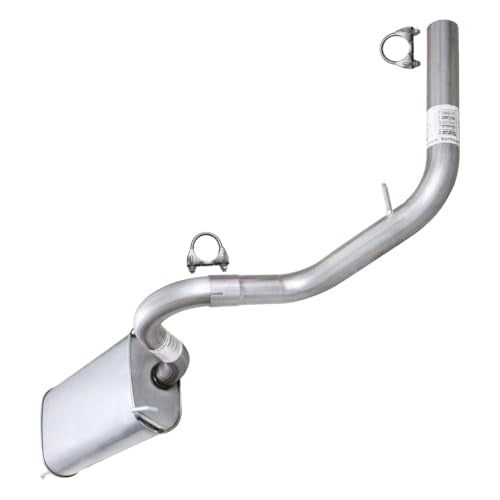 Northeastern Exhaust | Stainless Steel Direct-Fit Exhaust Rear Muffler Compatible for Toyota Tacoma 2005-2012 4.0L | Free Clamps Included | Automotive Replacement Part