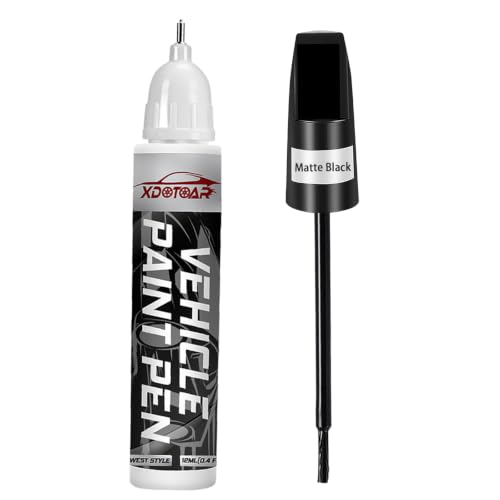 Matte Black Touch Up Paint for Cars, Universal and Color Accurate Automotive Scratch Repair Pen, Lasting Auto Scratch Remover, Quick Drying, Weather Resistant, Easy to Use, Versatile Use - color: Matte Black