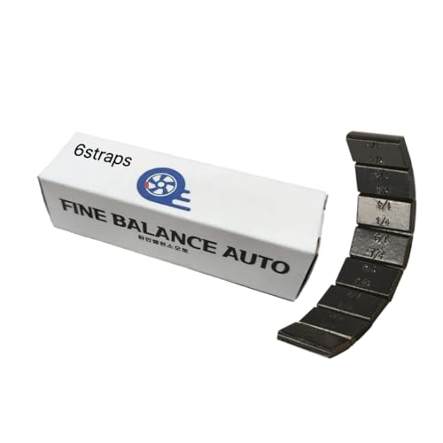 1/4oz, 7gr, Black, Adhesive Stick On Wheel Weights, Easy Peel, Low Profile, Cars, SUVs, Motorcycles, RC Cars, Crafts, 12 Oz/Box, 6 Strip, Korean Made, - color: 7g, 6 strips, black