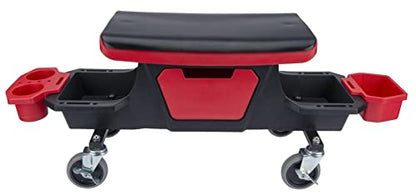 Performance Tool W85035 Rolling Mechanic Shop Stool Seat with Storage - style: Rolling Storage Garage Seat