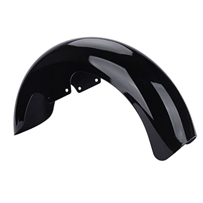 Motorcycle 17 inches Front Fender, Wheels Wrap Front Fender Fit for Harley Touring Road King Road Glide Electra Glide Street Glide (Gloss Black)