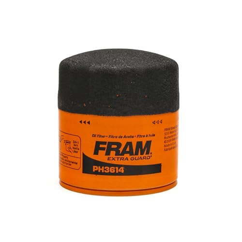 FRAM EG+ PH3614P 10K Mile Change Automotive Replacement Interval Spin-On Engine Oil Filter for Select Vehicle Model Years, Vehicle Engine Protection Oil Filter for Everyday Drivers - style: Extra Guard