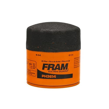 FRAM EG+ PH3614P 10K Mile Change Automotive Replacement Interval Spin-On Engine Oil Filter for Select Vehicle Model Years, Vehicle Engine Protection Oil Filter for Everyday Drivers - style: Extra Guard