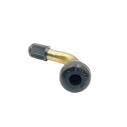 10Pcs Universal PVR60 Tire Valve Stem Bent 90 Degree Angled Tubeless Snap-in Rubber Base Compatible with Most Tubeless Tire Rim Motorcycle Scooter ATV Cars RV Bicycles Trailers - size: PVR60