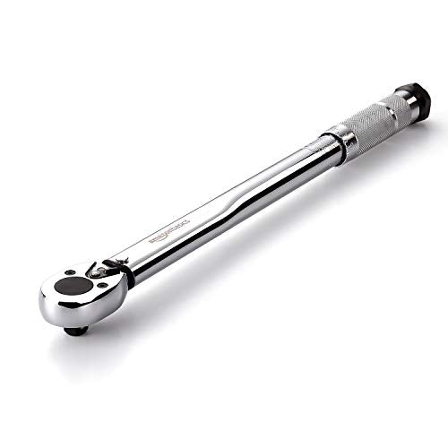 Amazon Basics 3/8-inch Drive Click Torque Wrench Ratchet, 15-80 ft.-lb, 20.4-108.5 Nm - size: 3/8-Inch, style: 15-80 ft.-lb