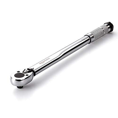 Amazon Basics 3/8-inch Drive Click Torque Wrench Ratchet, 15-80 ft.-lb, 20.4-108.5 Nm - size: 3/8-Inch, style: 15-80 ft.-lb