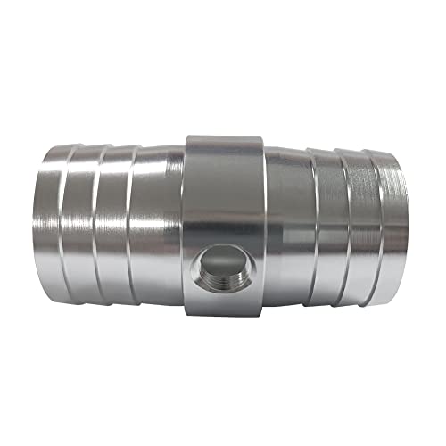 1-1/2" Aluminum Hose Barb Repair Fitting with 1/8" NPT Port 1 pcs - size: 1-1/2"x1-1/2" with 1/8"NPT port