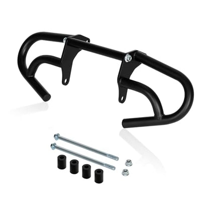 CRF300L/250L 21-25 Crash Bar Compatible with CRF300L 2021-2025 CRF250L 2022-2025 Motorcycle Engine Guard Highway Crash Bar Bumper Frame Falling Protector Steel Split Style (Black) - color: Black