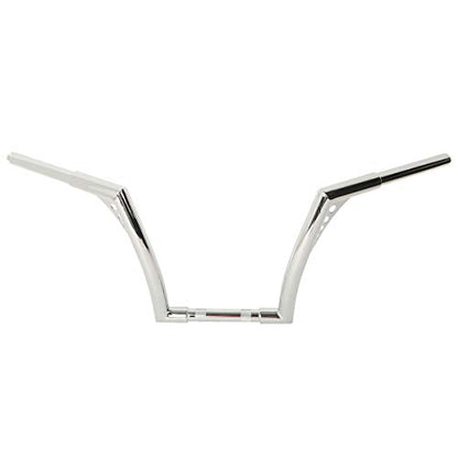 XMT-MOTO 12" Rise 1-1/4 Ape Hangers Handlebar Fit For Harley FLST FXST XL - color: Chrome, size: 12 INCH