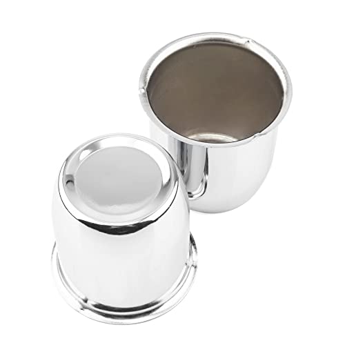 2Pcs 2.8" OD 2.91" H Push Through Trailer Wheel Center Cap for Rim - color: Chrome, size: 2.8" OD 2.91" H